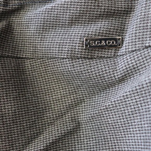 S.C. & CO. grey houndstooth dress pants - Picture 1 of 4